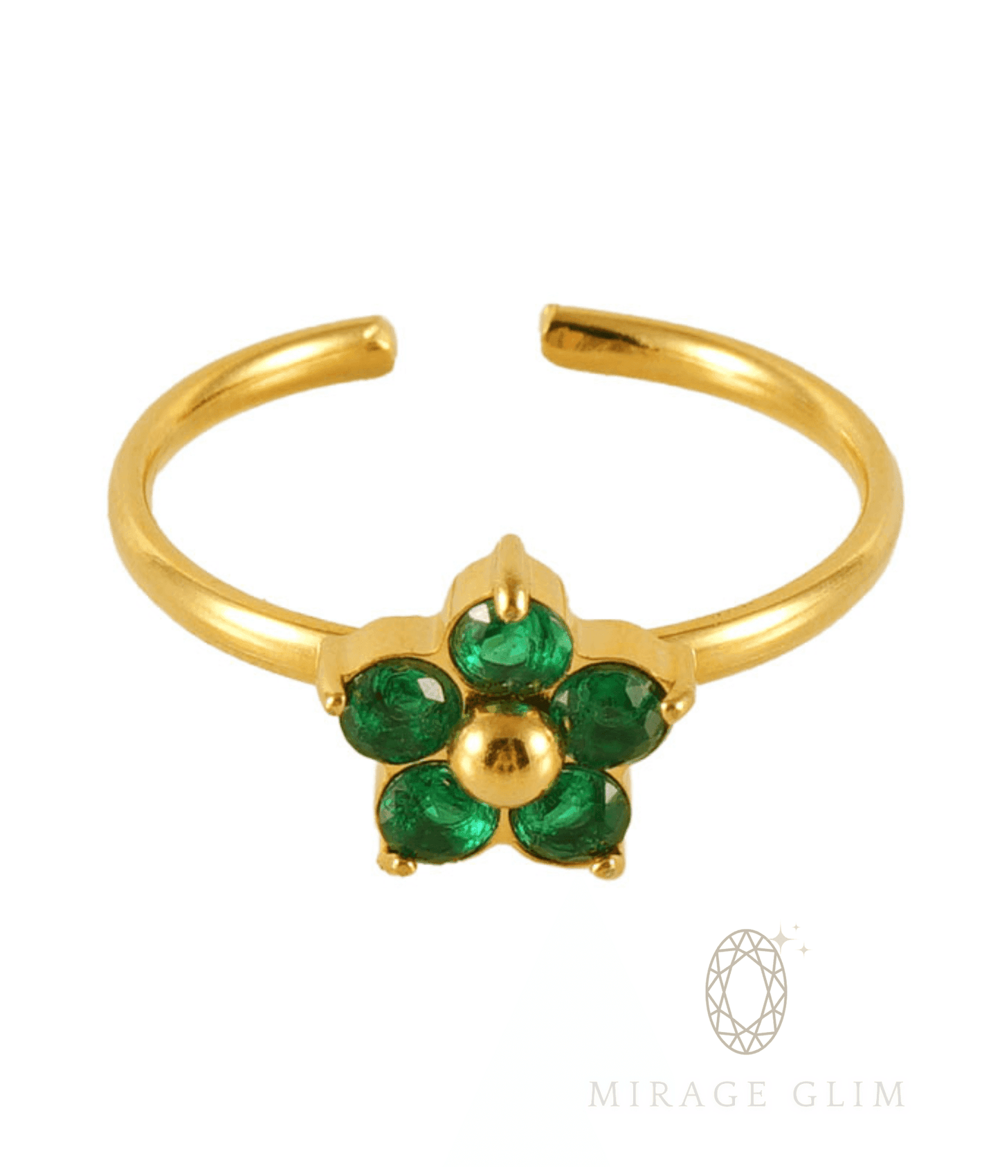 Flower Green stone