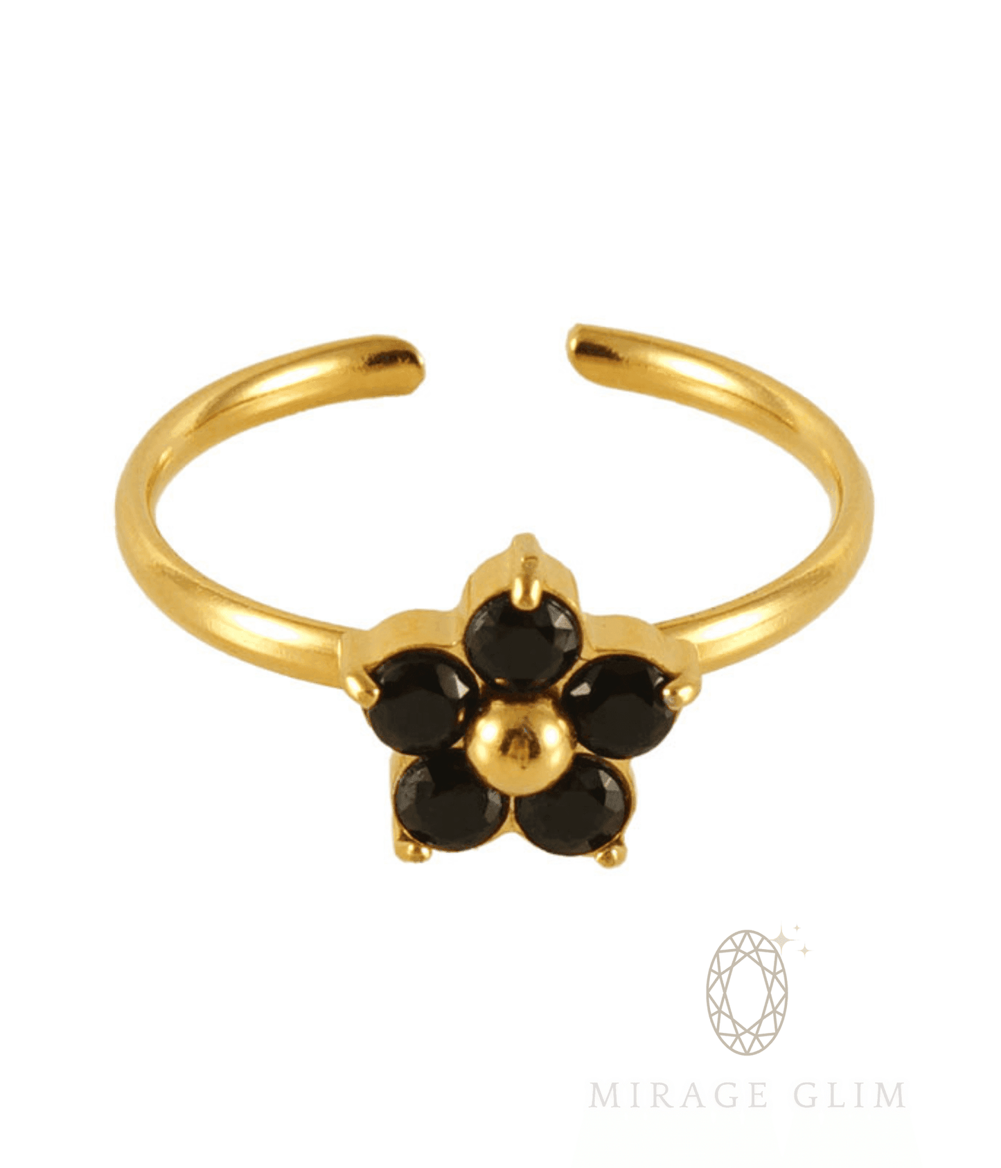 Flower Black stone