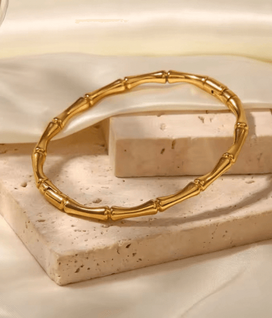 Bamboo bangle Gold